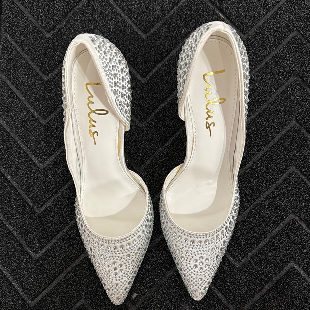 Lulu's Silver Embellished Women's Shoes